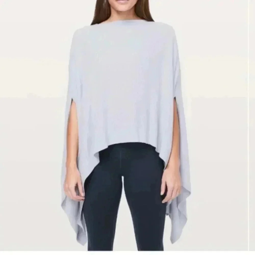Lululemon Forward Flow Gray Poncho Cape One Size